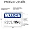 Signmission Receiving, 18 in W x Rectangle, Vinyl Decal OS-2PACK-NS-D-1218-L-16453 - alternate 3